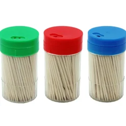 3 boites cure-dents bambou x200