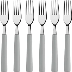 4 fourchettes manche plastique