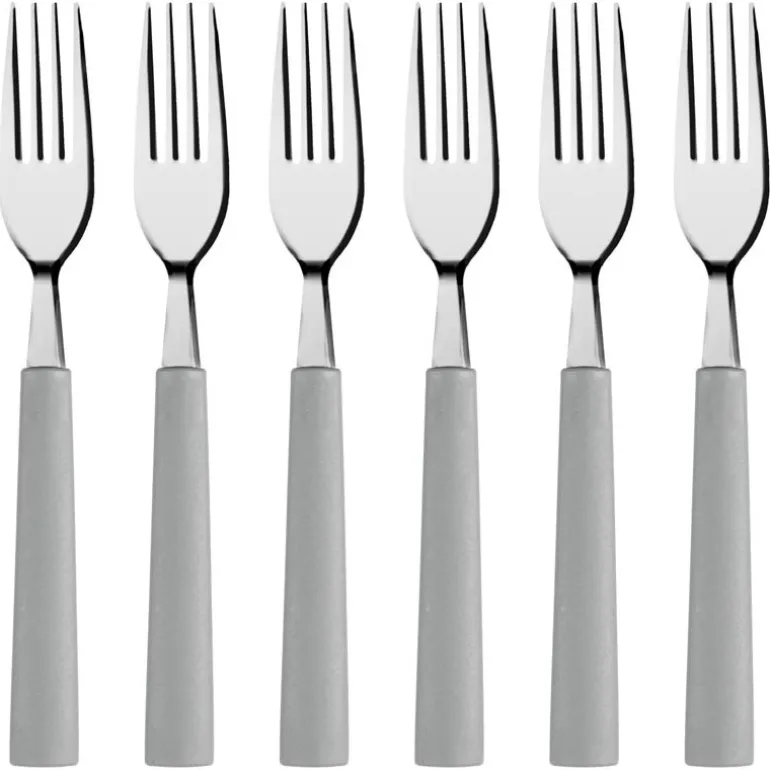 4 fourchettes manche plastique