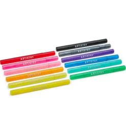 12 marqueurs doubles paillettes