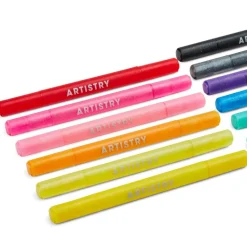 12 marqueurs doubles paillettes