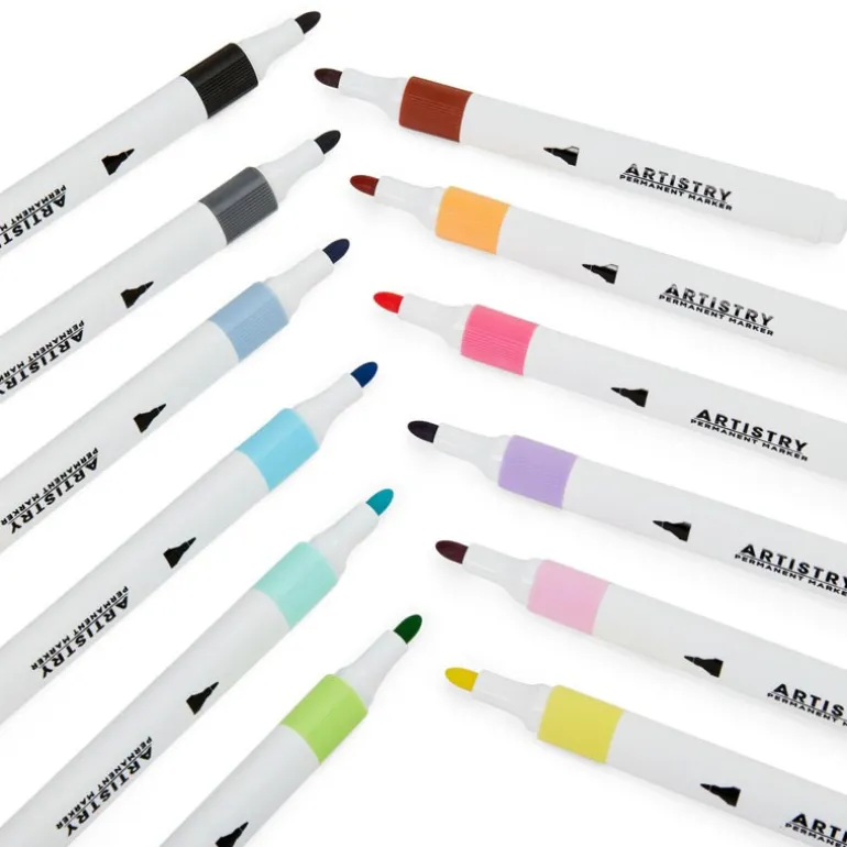 12 marqueurs permanents