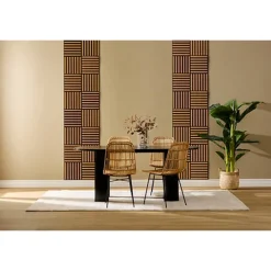 3 panneaux deco tasseaux fonce