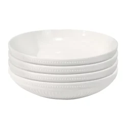 4 pasta bols blanc