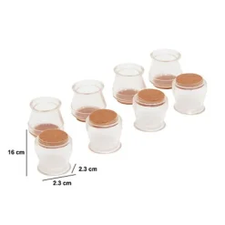 8 protections de pieds de chaise