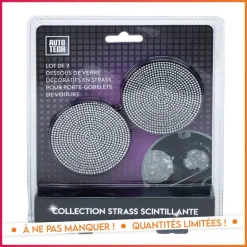 2 repose gobelet auto bling