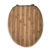 Abattant wc effet bois bambou