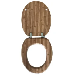 Abattant wc effet bois bambou