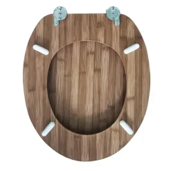 Abattant wc effet bois bambou