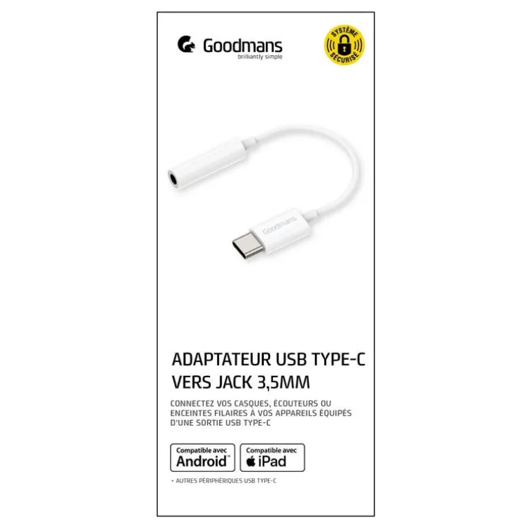 Adaptateur type c to jack