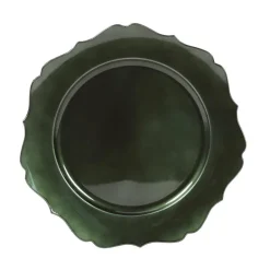 Assiette de presentation verte