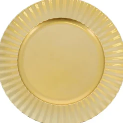 Assiette de presentation doree