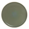 Assiette plate 26cm vert et fond