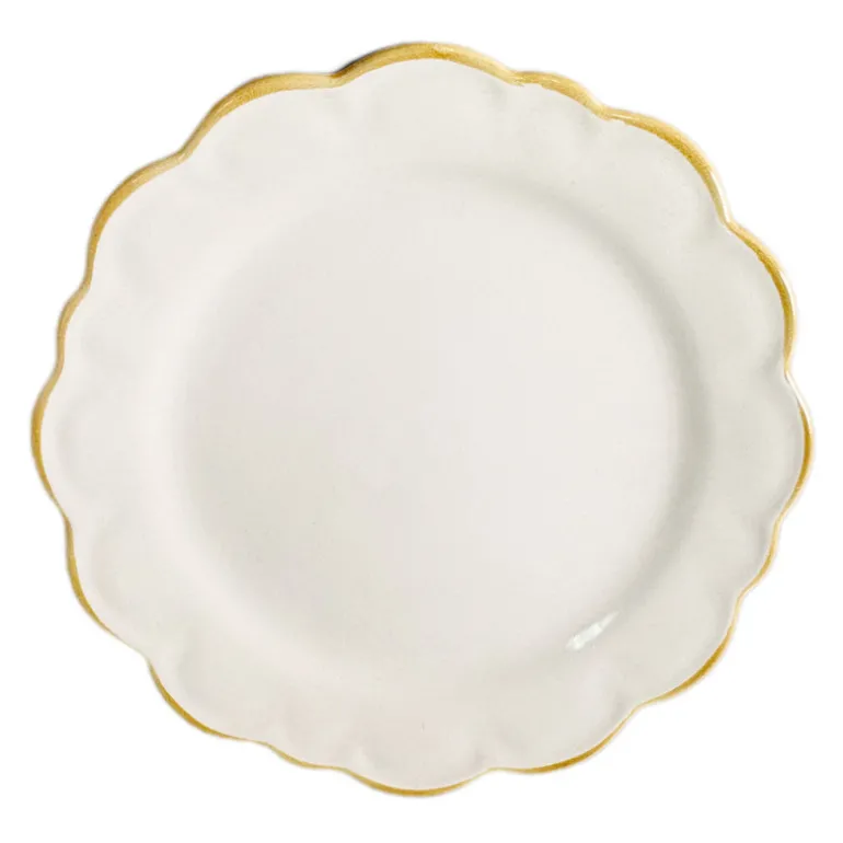 Assiette plate cotellee