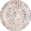 Assiette plate fleurie noel