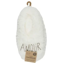 Ballerine sherpa avec broderie