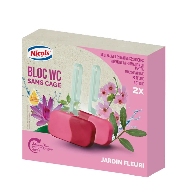 Blocs wc x2 jardin fleuris