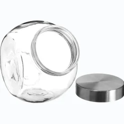 Bocal bonbon verre + inox 2.1l