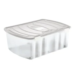 Boite plastique a roulette 96l