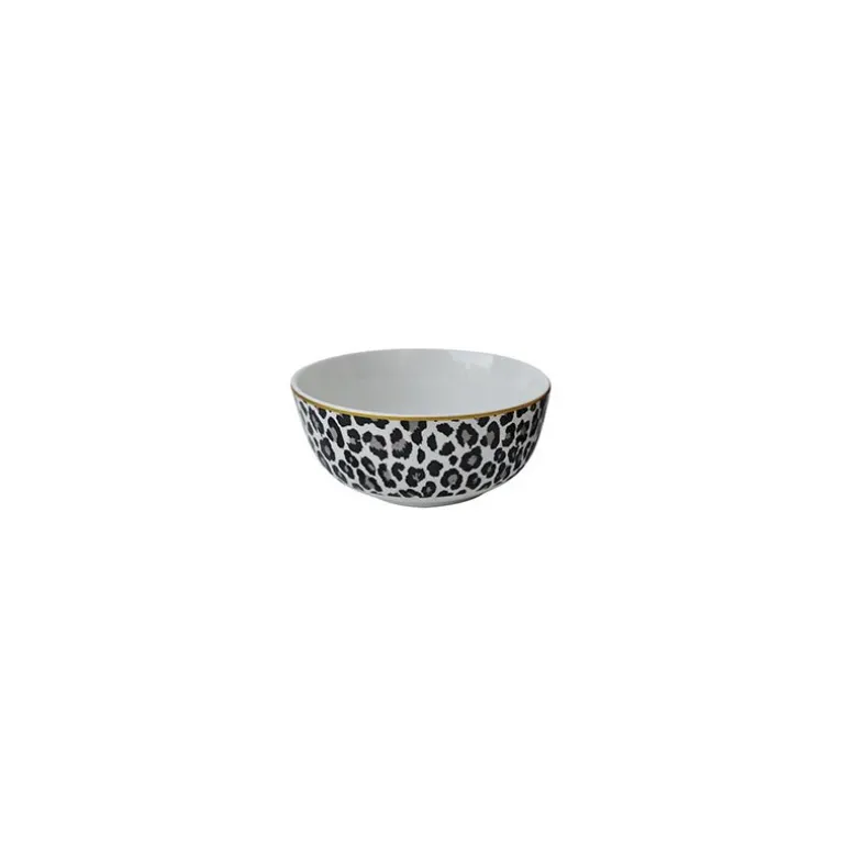 Bol13.5cm leopard/zebre lisere