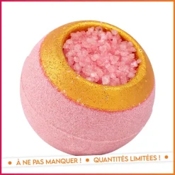 Bombe de bain garnie fleur