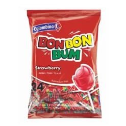 Bonbonbum sucettes fraise 408g