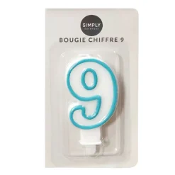 Bougie chiffre 9