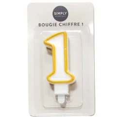 Bougie chiffre 1