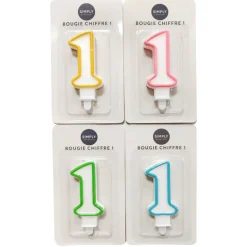 Bougie chiffre 1