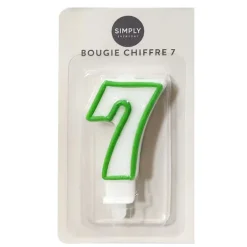 Bougie chiffre 7
