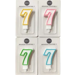 Bougie chiffre 7