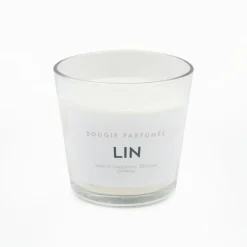 Bougie parfumee lin