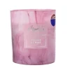 Bougie parfumee pot effet marbre