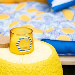 Bougie pot bain de soleil h8cm