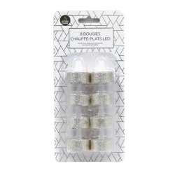 Bougies chauffe plats led x8 dor