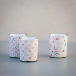 Bougies deco x3 motifs