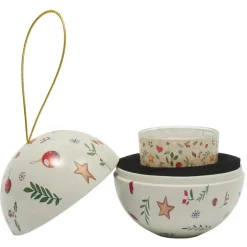 Boule de noel avec bougie parfum