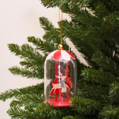 Boule en verre carrousel a suspe