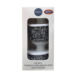 Boule inox avec poignee x2