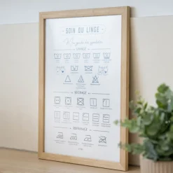 Cadre icone buanderie 30x40cm