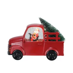 Camion de pere noel avec sapin g