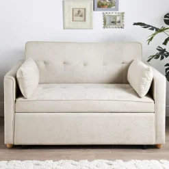 Canape convertible + 2 coussins