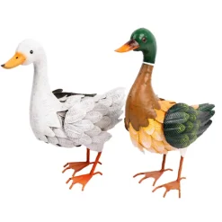Canard decoratif en metal