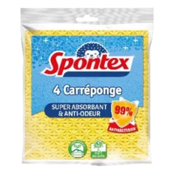 Carreponges x4 anti-bacteries