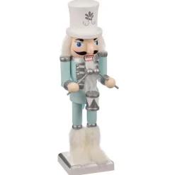 Casse noisette 25cm argent bleu