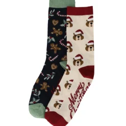 Chaussette boule de noel femme