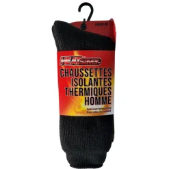 Chaussette thermale homme unie n