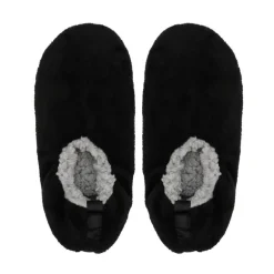 Chaussons doudou uni hom nr/gr