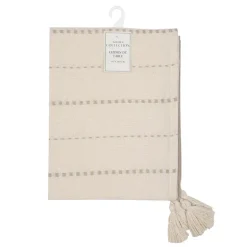 Chemin de table creme et taupe