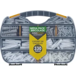 Coffret 330 chevilles plastique